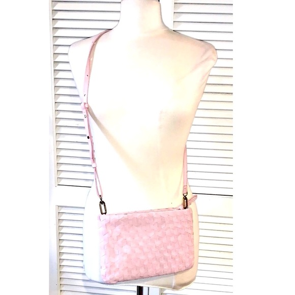 Madewell The Woven Puff Crossbody Bag Leather Addition - Picture 1 of 8